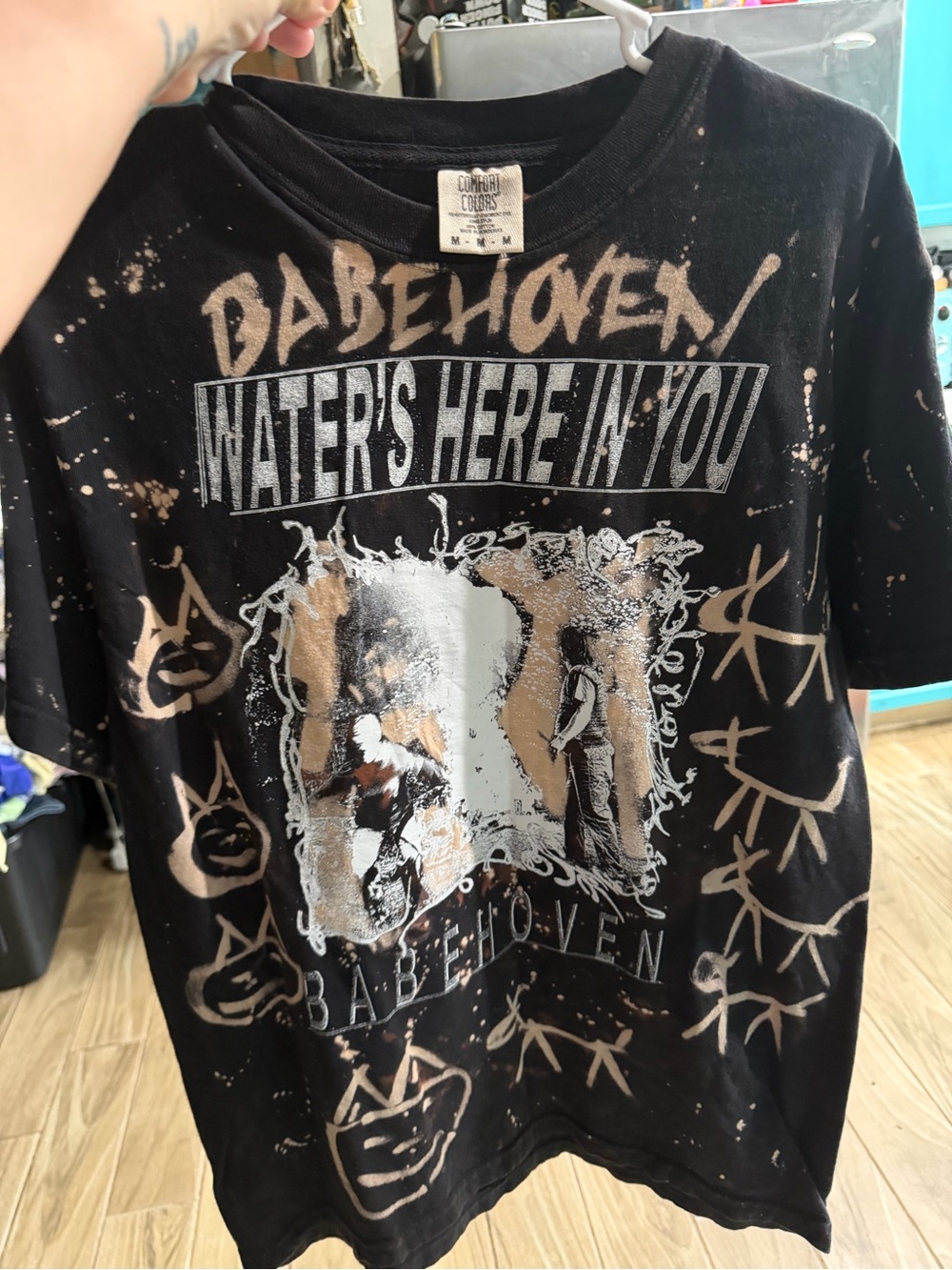 'Water's Here In You' Black Graphic T-Shirt